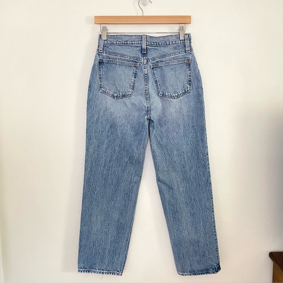 Madewell Petite Perfect Vintage Straight Jean High Waist Rigid Denim Seyland 25P - Picture 6 of 16